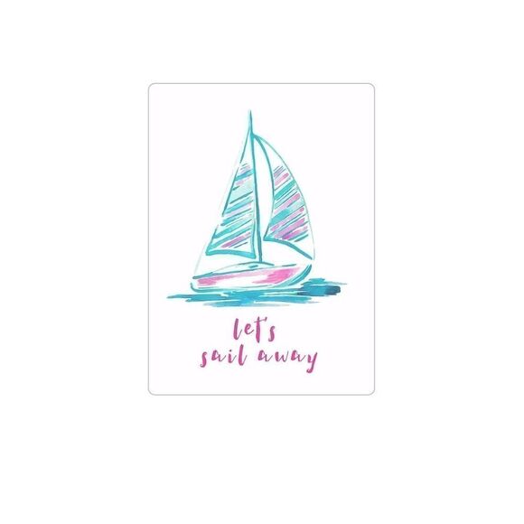 Lilly Inspired Sailboat⛵️ Magnet - Picture 1 of 4